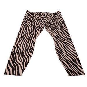 Women’s 3X The Nike One Tight Fit White/Black Zebra Print Leggings